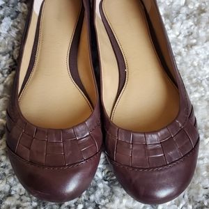 Brown Leather Flats